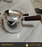 銀器時代側(cè)把壺銀壺純銀999泡茶壺多功能大容量家用煮茶壺茶具側(cè)把銀茶壺 錘紋款540克+證書 580ml 曬單實拍圖