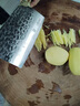 龍泉菜刀手工鍛打大馬士革鋼刀斬切刀定制刻字商用廚師專(zhuān)用刀鋒利家用刀具 云龍斬切刀+整木烏檀木菜板 曬單實(shí)拍圖