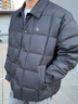 Calvin KleinJeans【防水】秋冬男士ck格子絎縫襯衫領(lǐng)鴨絨羽絨服J326805 PED-奶茶咖 L 曬單實(shí)拍圖