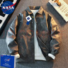 NASADKGM羽絨服男冬季白鴨絨防寒冬裝保暖新款上衣潮牌工裝立領(lǐng)皮衣外套男 駝灰 L 曬單實(shí)拍圖