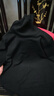 花花公子（PLAYBOY）冬季加厚羊毛衫男士100純羊毛高領(lǐng)套頭毛衣保暖羊毛絨衫打底衫男 高齡黑色 L 170建議120-135斤 曬單實(shí)拍圖
