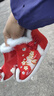 忻悅晴女童冬季漢服鞋女寶寶古裝鞋兒童繡花鞋短靴子加絨加厚棉鞋拜年鞋 紅色A5313 29 碼/內長(cháng)17.7cm 曬單實(shí)拍圖