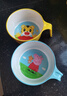 五和（WUHE）輔食碗兒童餐具寶寶吃飯碗卡通帶手柄嬰幼兒碗耐樹(shù)脂食品級防燙 巧虎400ml+大頭勺 曬單實(shí)拍圖