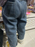 樂(lè)芭鼠童裝女童褲子秋冬款2023加絨加厚兒童牛仔褲寬松幼童寶寶棉褲外穿 藍(lán)色（加絨） 140碼 建議7-8歲 (身高135左右) 曬單實(shí)拍圖