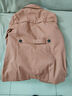皮爾卡丹（pierre cardin）今年流行媽m春秋短外套女款2026新款顯瘦寬松中年小個(gè)子風(fēng)衣 皮粉色 2XL125-140斤 曬單實(shí)拍圖