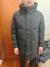 利郎中長款三防羽絨服男厚款冬季通勤商務(wù)男士外套 黑色 L170/88A  曬單實(shí)拍圖