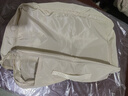 百草園羽絨服收納袋壓縮袋衣物衣服旅行便攜整理專用袋子四件套收納神器 可視款-米色超大號（40x30x18cm) 【1個】壓縮不傷衣物/羽絨服專用 曬單實拍圖
