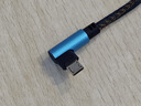 昊微 彎頭牛仔充電線快充蘋果安卓type-c適用OPPOVIVO小米10華為榮耀蘋果11彎頭充電線 安卓線 0.25米短線 曬單實拍圖