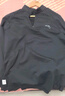 安踏（ANTA）半開(kāi)襟長(cháng)袖針織衫男冬季輕暖絨休閑訓練拉鏈運動(dòng)服上衣男裝長(cháng)T 基礎黑-4 XL (男180) 曬單實(shí)拍圖