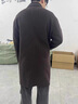 羅蒙（ROMON）雙面羊毛男士大衣中長(cháng)款秋冬季西裝領(lǐng)加厚羽絨風(fēng)衣毛呢外套高級感 58123咖色 直插口袋 L 曬單實(shí)拍圖