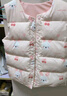 班喜迪女童羽絨服新款馬甲冬裝兒童白鴨絨輕薄寶寶保暖外套冬季背心馬夾 米色 90 曬單實拍圖