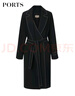 PORTS寶姿女裝 秋冬新品長(zhǎng)袖中長(zhǎng)風(fēng)衣LL9T022LWB006 黑色 S (4) 曬單實(shí)拍圖