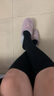 歐迪芬3雙襪子女秋冬加厚防寒長(cháng)筒毛圈襪顯瘦壓力小腿襪純棉襪子混色 曬單實(shí)拍圖