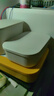 呂笑收納盒桌面帶蓋塑料雜物零食化妝品盒子長(cháng)方形收納筐儲物盒整理箱 白色（扁款中號帶蓋） 曬單實(shí)拍圖
