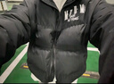 MEDM國潮基礎款羽絨服男春秋季美式高街復古oversize保暖休閑外套 黑白色 L 曬單實(shí)拍圖