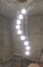 頓家別墅旋轉樓梯間燈水晶過道長吊燈loft公寓中空客廳燈現(xiàn)代小復式樓 金色9頭直徑40CM高2米三色 曬單實拍圖