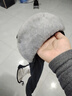 新術(shù)冬天保暖面罩防寒雷鋒帽騎車防風(fēng)護(hù)耳帽護(hù)臉棉頭套騎行帽子護(hù)頸 黑色透明鏡片 曬單實(shí)拍圖