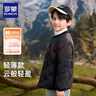 羅蒙兒童輕薄羽絨服2025冬季加厚內(nèi)膽學(xué)生內(nèi)穿保暖洋氣校園服飾神器 黑色羽絨上衣 170 曬單實(shí)拍圖