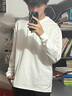 肯奈迪棉質(zhì)長(cháng)袖t恤男夏季新款寬松上衣打底衫寬松商務(wù)休閑針織衫內搭 白色長(cháng)袖T恤-束口 XL 曬單實(shí)拍圖