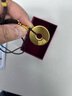 中國黃金（CHINA GOLD）足金999古法心經平安扣黃金吊墜送女友老婆七夕節(jié)情人節(jié)禮物 平安扣吊墜 金重約14.2g 曬單實拍圖
