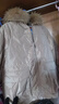 PORTS 寶姿秋冬新品女裝長袖連帽短款羽絨服ALM9U001NZN019 駝色 M 曬單實(shí)拍圖