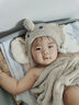 BABYGREAT嬰兒浴巾兒童洗澡巾斗篷帶帽子新生兒寶寶連帽包裹巾吸水速干四季 【連帽浴巾丨四季款】小兔朵朵 曬單實拍圖