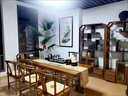 博古架隔斷仿古中式實木多寶閣小擺件裝飾古玩古董架子展示玄關(guān)柜 K57+60烏金木色（免費上門安裝） 曬單實拍圖