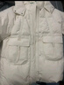 巴拉巴拉兒童長(cháng)款羽絨服冬季童裝中大童保暖女童外套花朵 白色調00311-白鴨絨 150 cm(充絨量145g） 曬單實(shí)拍圖