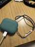 飛利浦（PHILIPS） 適用AirPodspro二代耳機套AirPodsPro2液態(tài)分體掛繩保護套第二代保護套 Airpods Pro 2丨暗夜綠+掛繩丨超薄款 曬單實(shí)拍圖