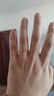 中鑫珠寶光面素圈黃金戒指足金999.9男女情侶款對戒婚嫁節(jié)日女神節(jié)禮物 3.61g（15圈號） 曬單實拍圖