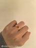 賽菲爾黃金戒指女足金999.9古法金琺瑯葫蘆錢(qián)幣活口戒指永樂(lè )萬(wàn)象系列約4.20克 曬單實(shí)拍圖