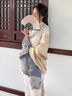 Pearl Diary感米藍(lán)色雙面圍巾女冬季百搭韓版披肩長(zhǎng)款加厚保暖圍脖 米藍(lán) 曬單實(shí)拍圖