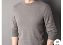 恒源祥100%山羊絨衫男士圓領(lǐng)百搭厚款保暖毛衣15381792 灰駝 175/92A  曬單實(shí)拍圖