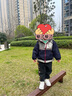 瑪米瑪卡棉衣男童潮流拼色棉服加厚保暖連帽外套童裝 藏青 105 曬單實(shí)拍圖
