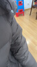 紅袖蓬松保暖羽絨服冬季2024新款女裝落肩雙拉鏈立領(lǐng)連帽面包短外套 拉格比褐033 M 曬單實(shí)拍圖