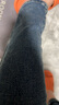 雪茜曼雙扣高腰牛仔褲女冬季加絨時尚皮標小腳褲高彈顯瘦修身鉛筆褲女 曬單實拍圖
