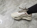 鴻星爾克休閑鞋女鞋新款舒適面包鞋厚底老爹鞋軟彈耐磨運動(dòng)鞋未央 曬單實(shí)拍圖