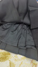 歐貝汐2025新款春秋冬美式復古百褶裙高腰半身裙短裙女 黑色 XL 曬單實(shí)拍圖