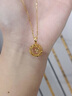 中國黃金（CHINA GOLD）黃金吊墜足金捕夢(mèng)網(wǎng)雪花項鏈莫比烏斯環(huán)套鏈女款生日禮物送老婆 足金吊墜（約1.46g）+S925鏈 曬單實(shí)拍圖