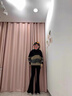 Jret微喇牛仔褲女春秋新款流蘇毛邊喇叭褲高腰修身顯瘦緊身拖地馬蹄褲 005[黑色]長褲 L 曬單實拍圖