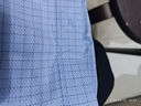 羅蒙（ROMON）純棉免燙格子襯衫男長(cháng)袖春季商務(wù)休閑爸爸裝中青年正裝藍襯衣抗皺 8W62250 43 曬單實(shí)拍圖