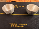 歸銀堂品茗杯純銀999虞美人聽(tīng)雨茶杯主人杯足銀單杯手工鍍金杯子銀茶具 +證書(shū)+禮盒 70ml 曬單實(shí)拍圖