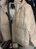 唐獅（TonLion）2024男連帽外套羽絨服韓版青少年面包服 沙色 L  曬單實拍圖