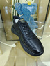 妙麗（Millies）頭層牛皮男士休閑鞋夏季透氣運動(dòng)男鞋跑步鞋U1001 黑色四季款 39 曬單實(shí)拍圖