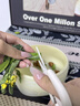 奔麥嬰兒輔食剪陶瓷寶寶剪刀菜肉陶瓷食物剪兒童輔食工具 奶芙白【陶瓷不生銹】+收納盒 曬單實(shí)拍圖