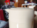 HEOSCU保溫壺家用大容量陶瓷內(nèi)膽悶燜茶壺辦公室茶水分離泡茶暖保溫水壺 白色800ml【陶瓷內(nèi)膽+茶倉(cāng)】 曬單實(shí)拍圖