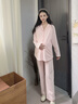 全棉時(shí)代全棉時(shí)代月子服純棉7A抗菌孕婦睡衣產(chǎn)后哺乳睡衣孕產(chǎn)家居服 紫霧粉 M/160 曬單實(shí)拍圖