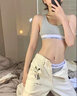 CK正品ck女士?jī)?nèi)衣內(nèi)褲套純棉透氣性感潮流無(wú)鋼圈胸罩文胸三角褲學(xué)生 深V款黑色 S （80-100斤） 曬單實(shí)拍圖