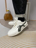 公羊小白鞋男2005夏季新款潮流男鞋牛皮軟底男士休閑鞋子輕便阿甘鞋 白軍綠 皮鞋碼 41 曬單實拍圖