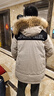 雪中飛【可脫卸貉子毛領(lǐng)】秋冬新款男女中長(cháng)羽絨服百搭時(shí)尚保暖 麥稈黃|3008 M 170/88A 曬單實(shí)拍圖